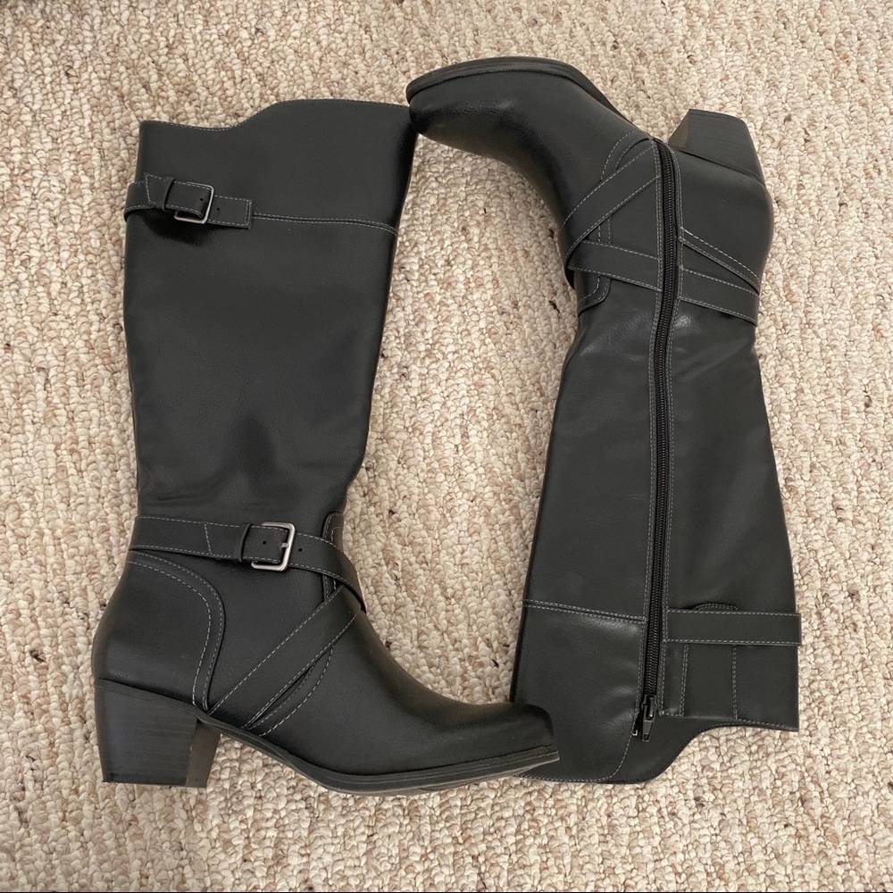 🍂 NWOT Natural soul Black boots 8.5♥️‼️🍁